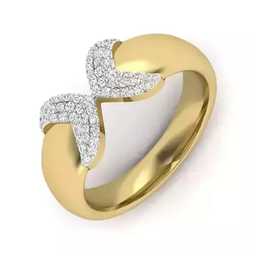 Gold Engagement Ring With Diamonds 56