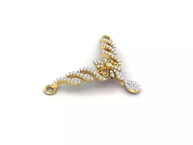 Gold Necklace With Diamonds 62