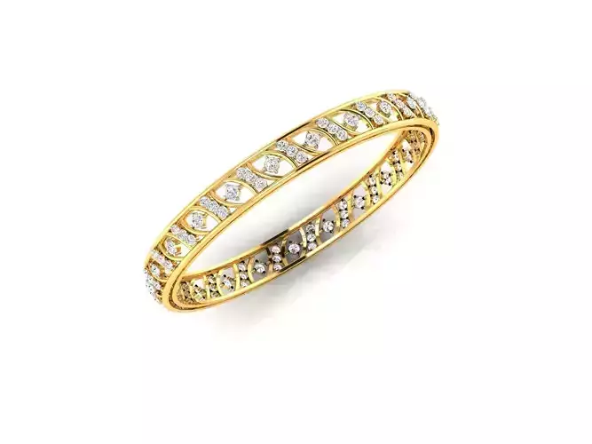 Gold Ring With Diamonds 7
