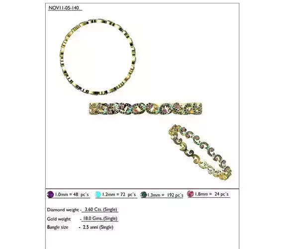 Gold Ring With Multicolor Gemstones