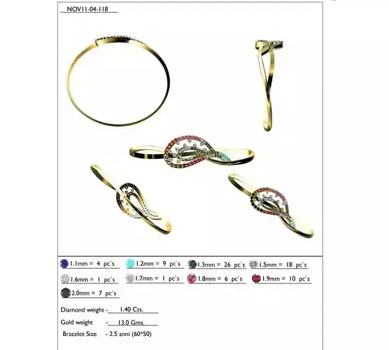 Thin Gold Ring With Multicolor Gemstones