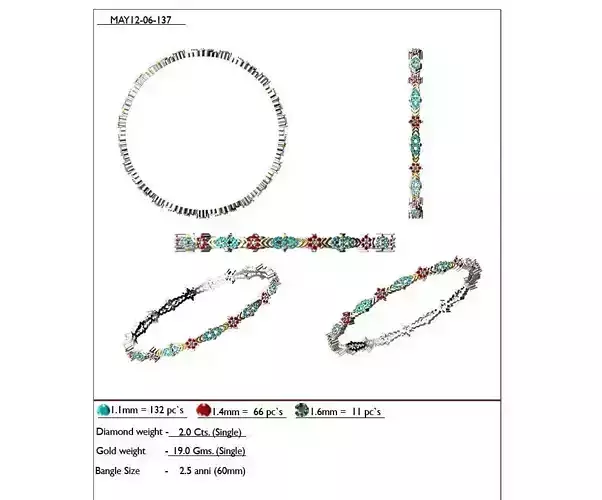 Silver Eternity Ring With Gemstones