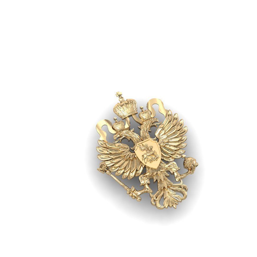 coat of arms of the Russian Empire of the 19th Century 3D print model_1