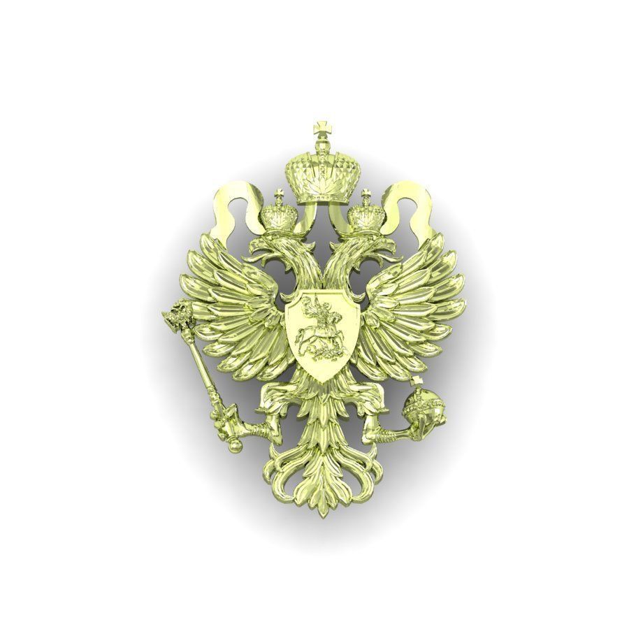 coat of arms of the Russian Empire of the 19th Century 3D print model_3