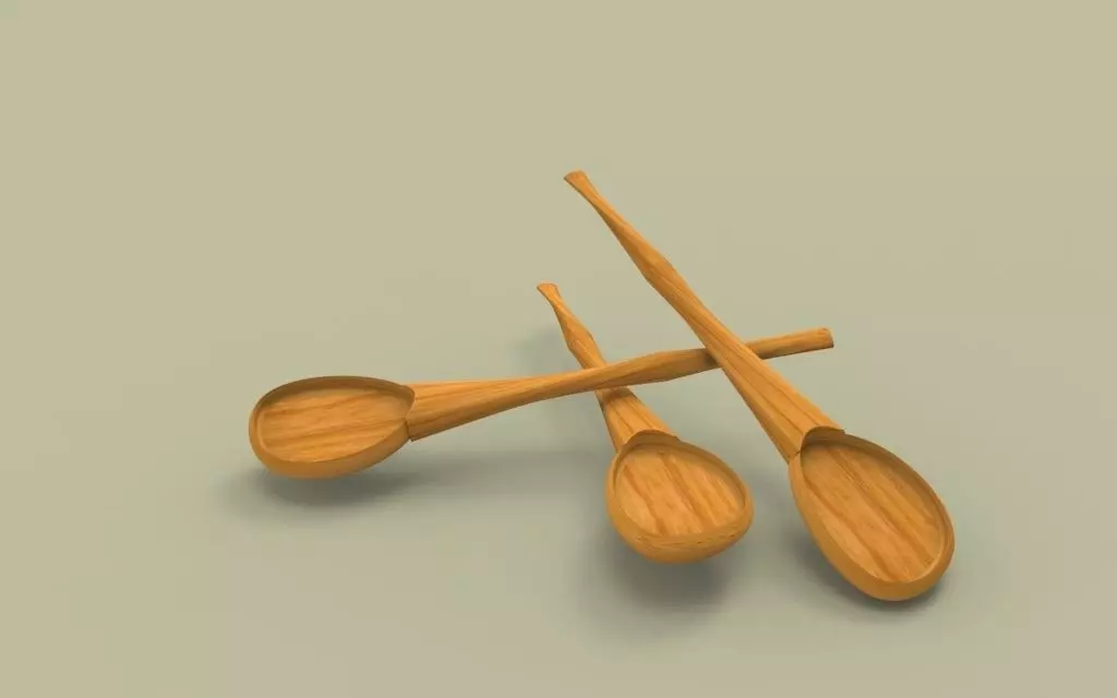 Wooden Spoon Free 3D model