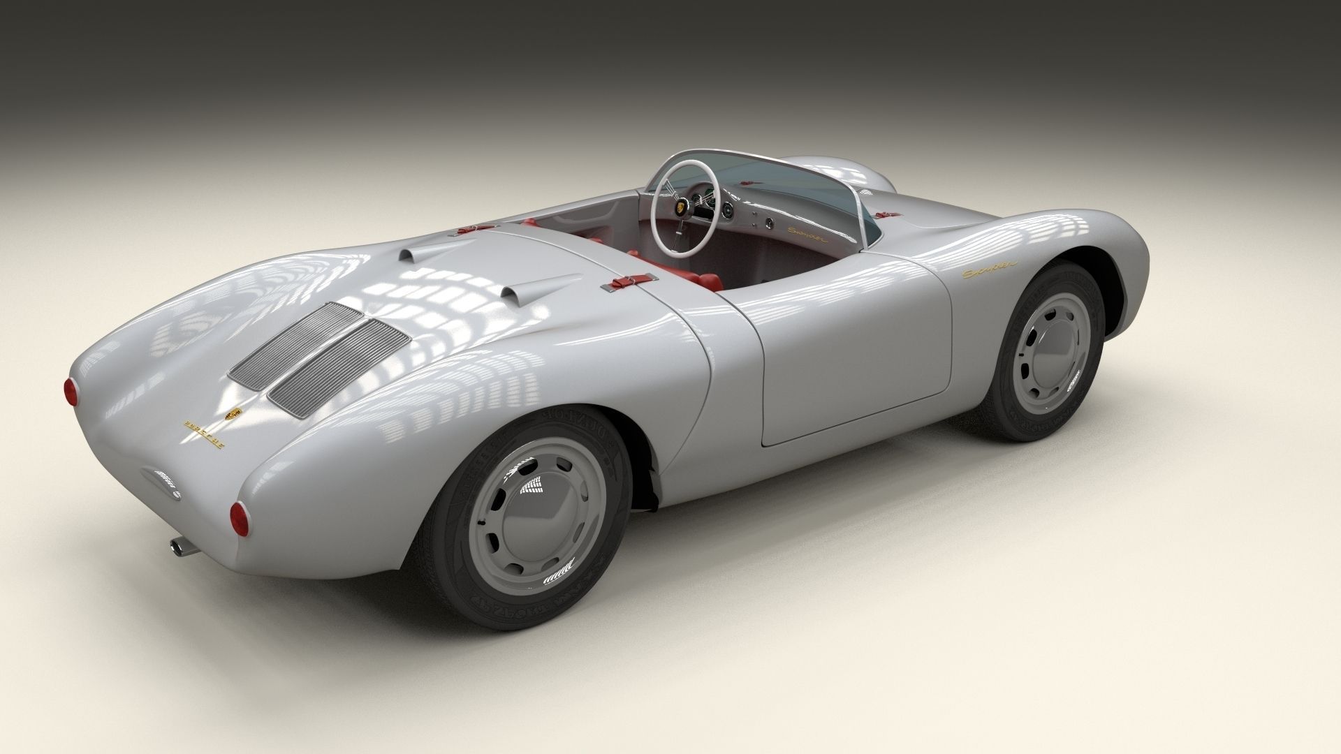 Porsche 550 Spyder 3D model_5