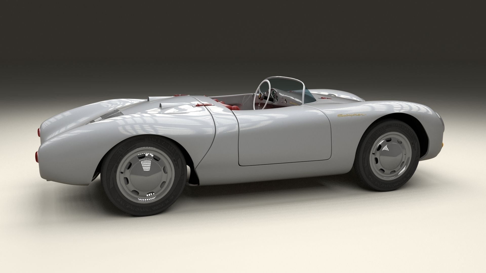 Porsche 550 Spyder 3D model_4