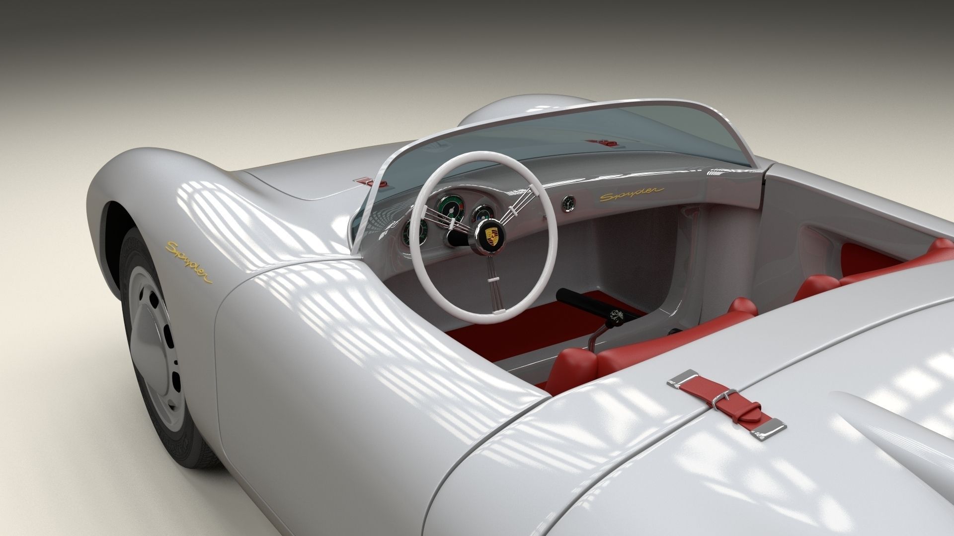 Porsche 550 Spyder 3D model_1