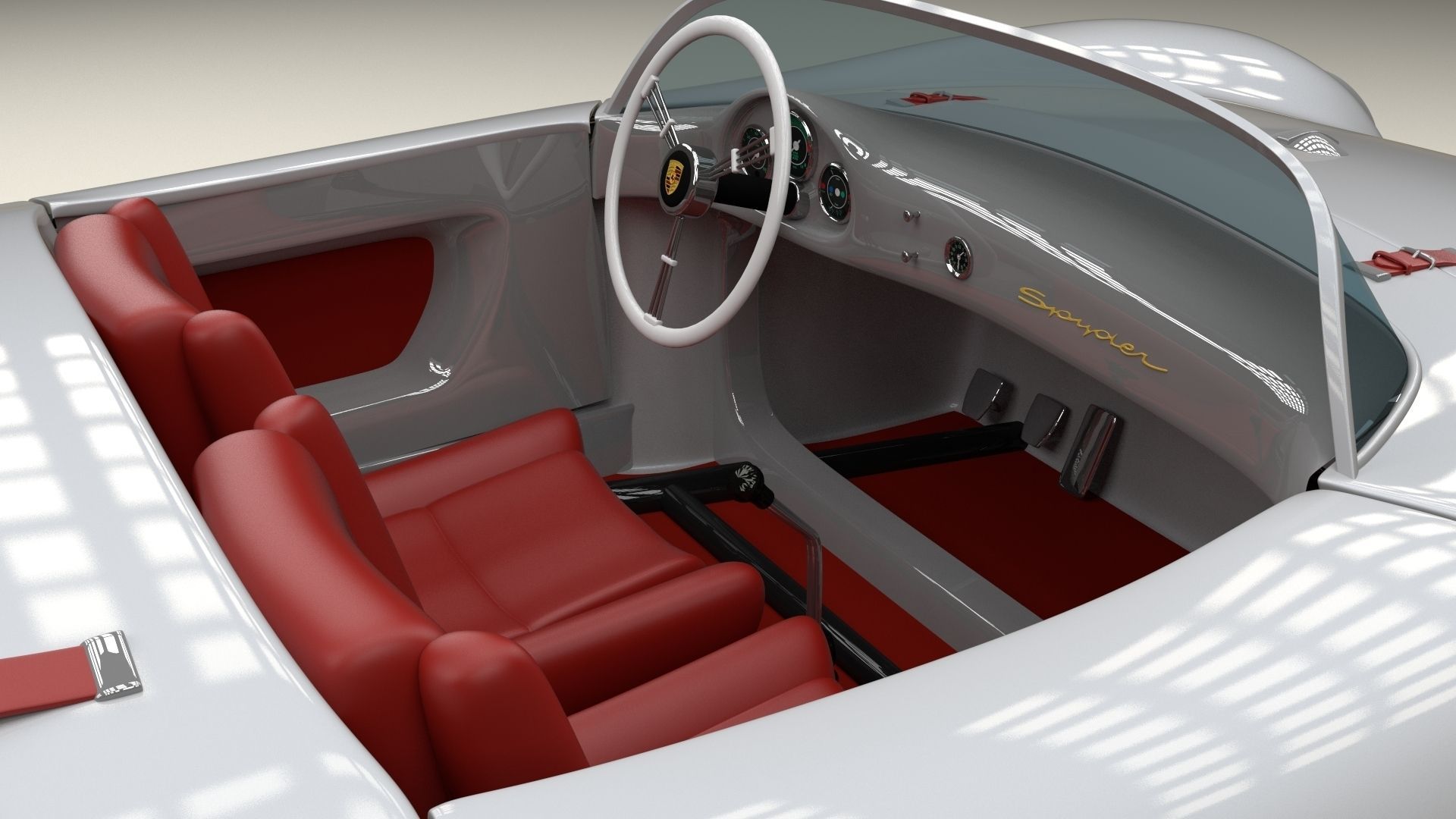 Porsche 550 Spyder 3D model_14