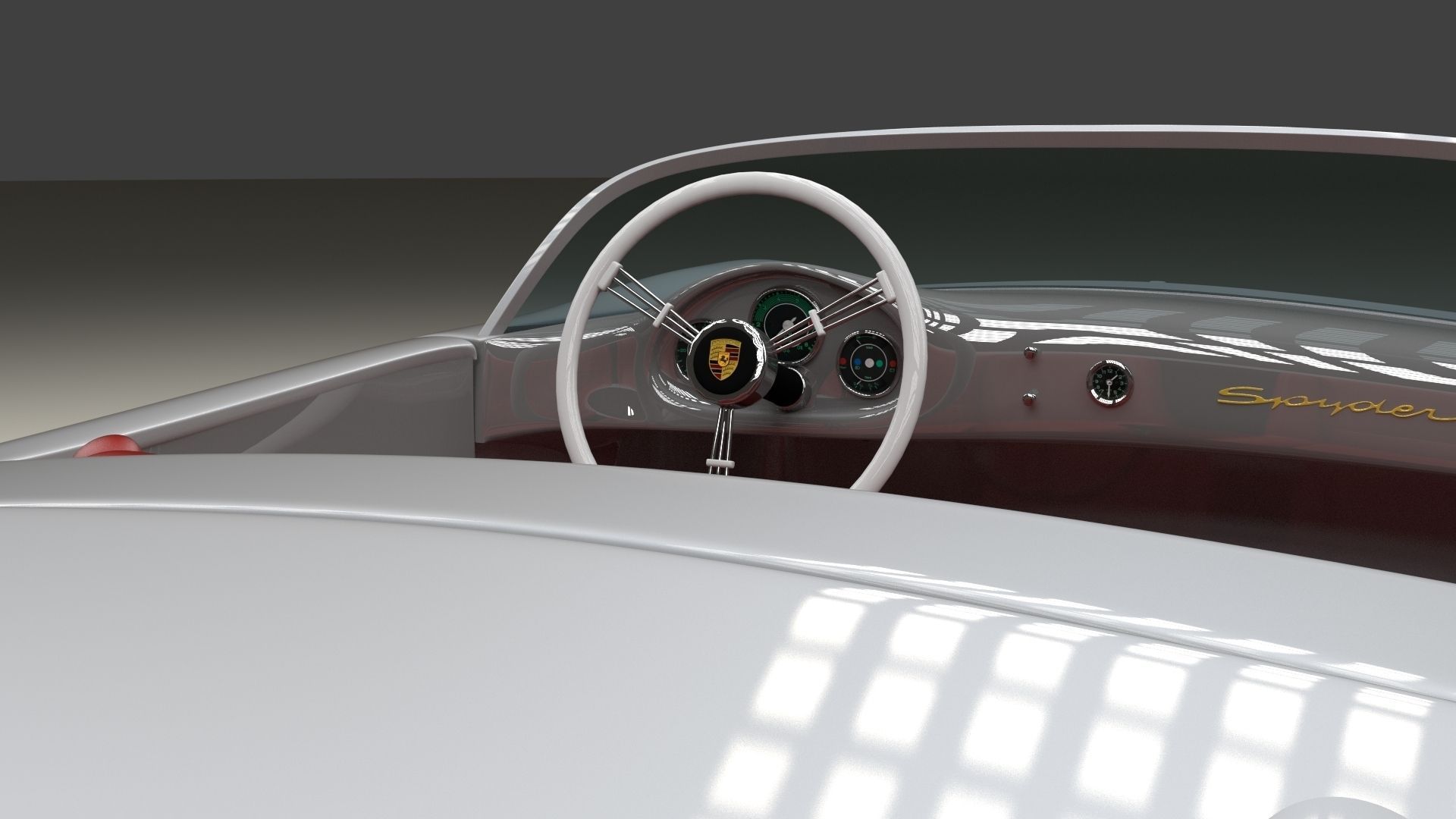 Porsche 550 Spyder 3D model_7
