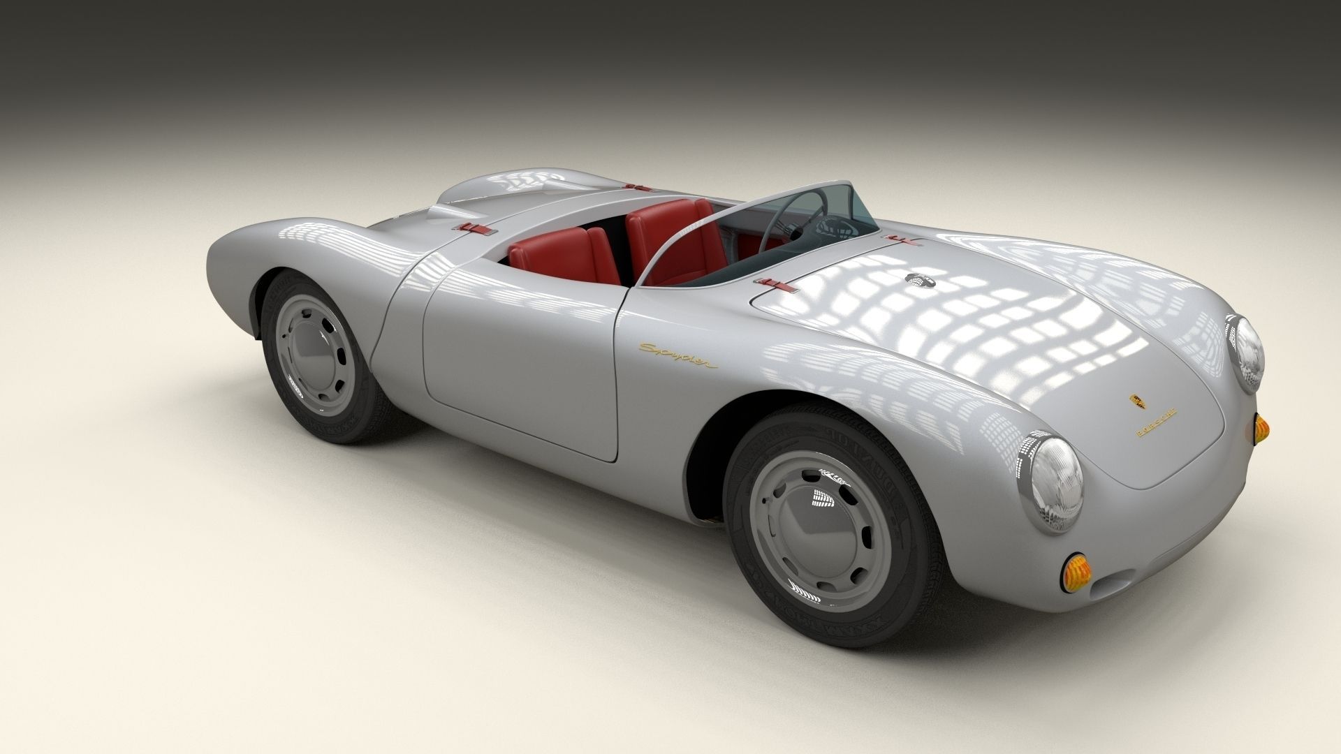 Porsche 550 Spyder 3D model_12