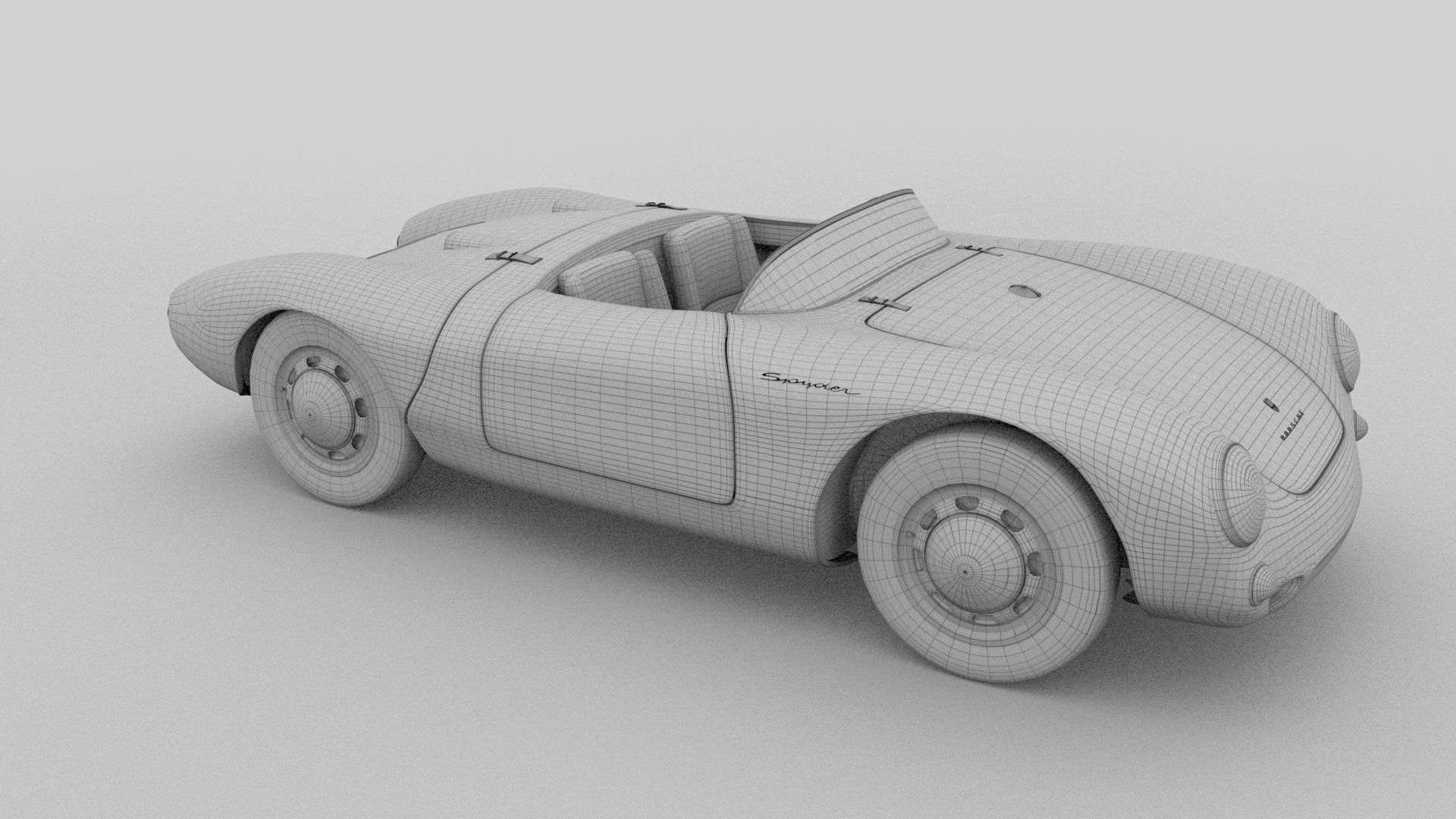 Porsche 550 Spyder 3D model_33