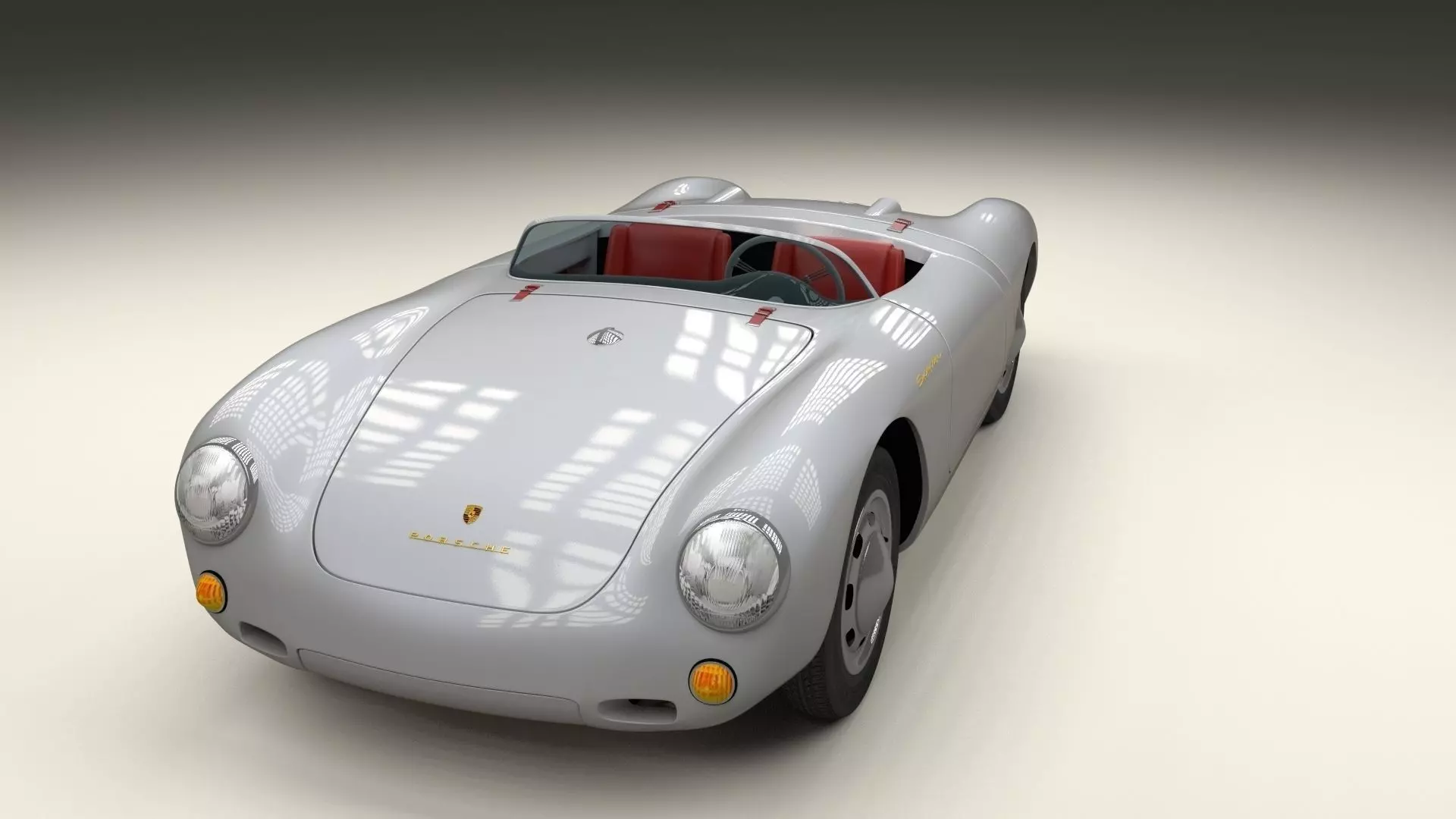 Porsche 550 Spyder 3D model_0