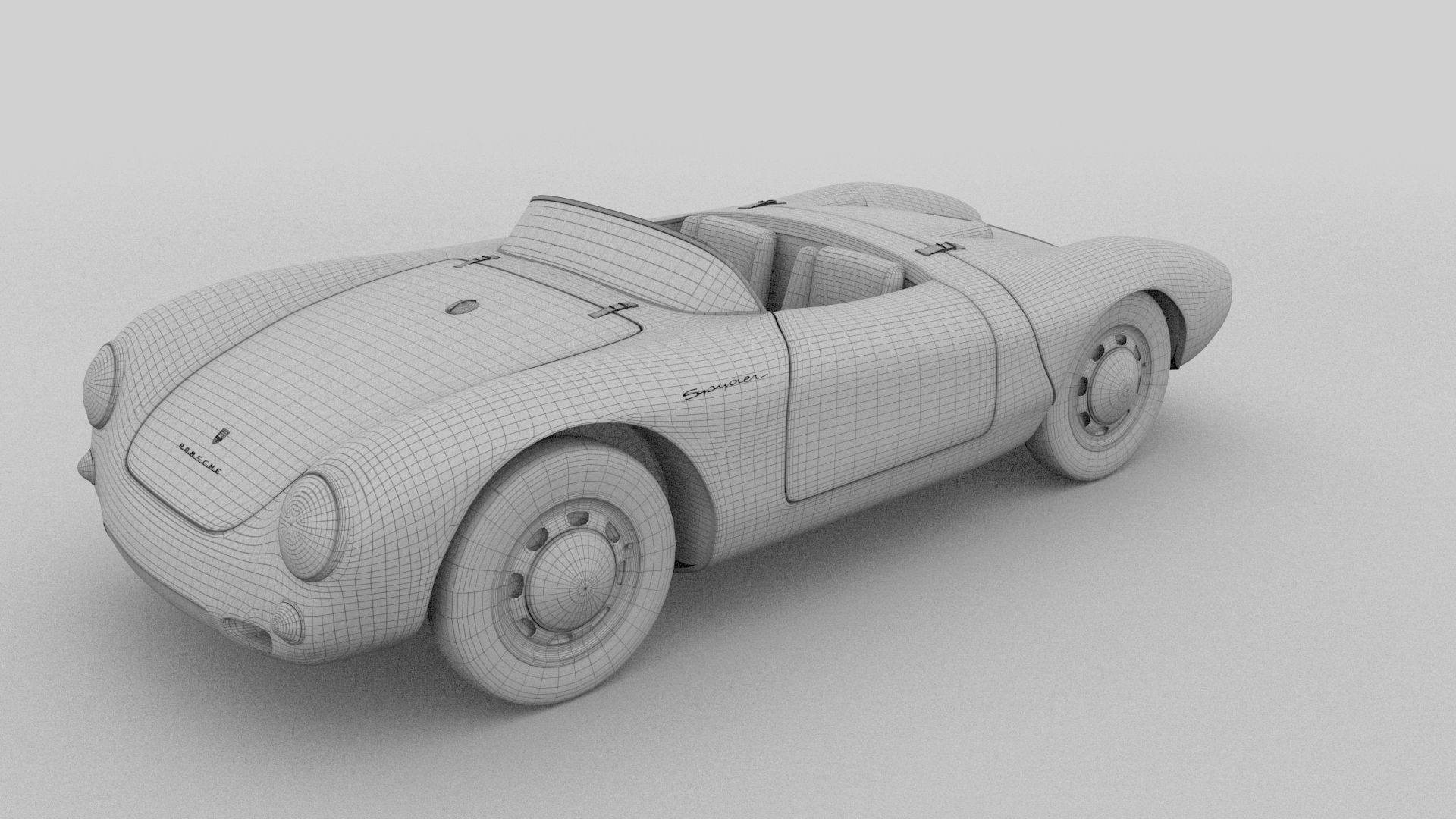 Porsche 550 Spyder 3D model_32