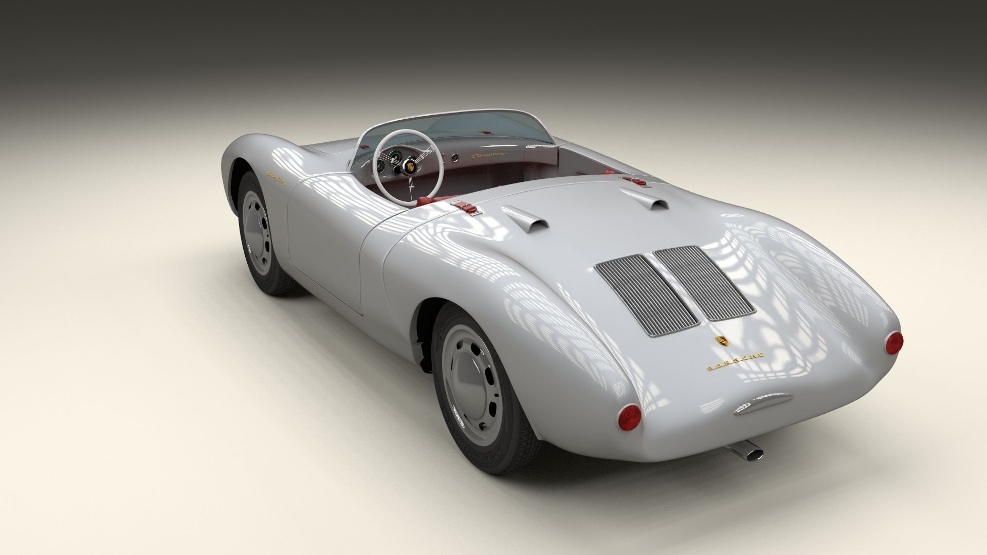 Porsche 550 Spyder 3D model_6