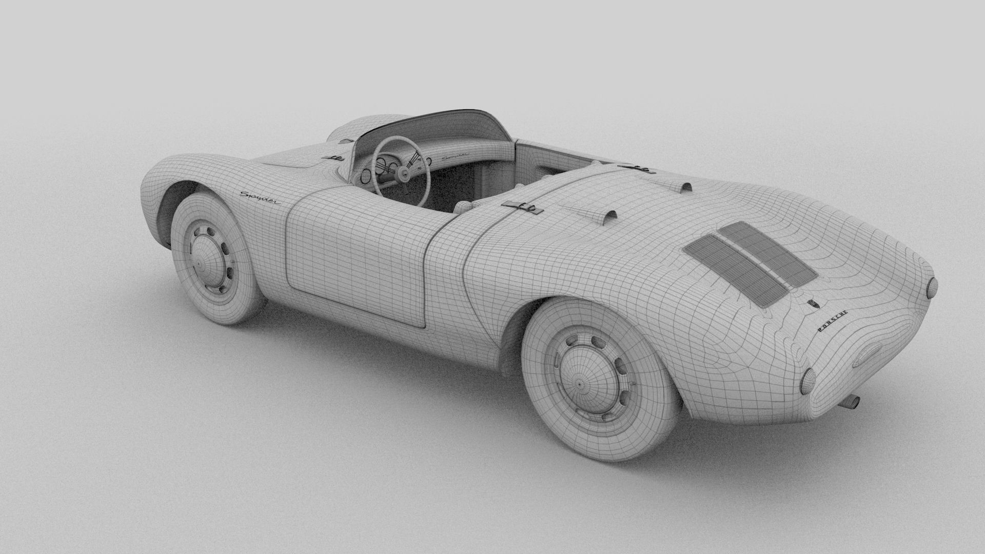 Porsche 550 Spyder 3D model_25