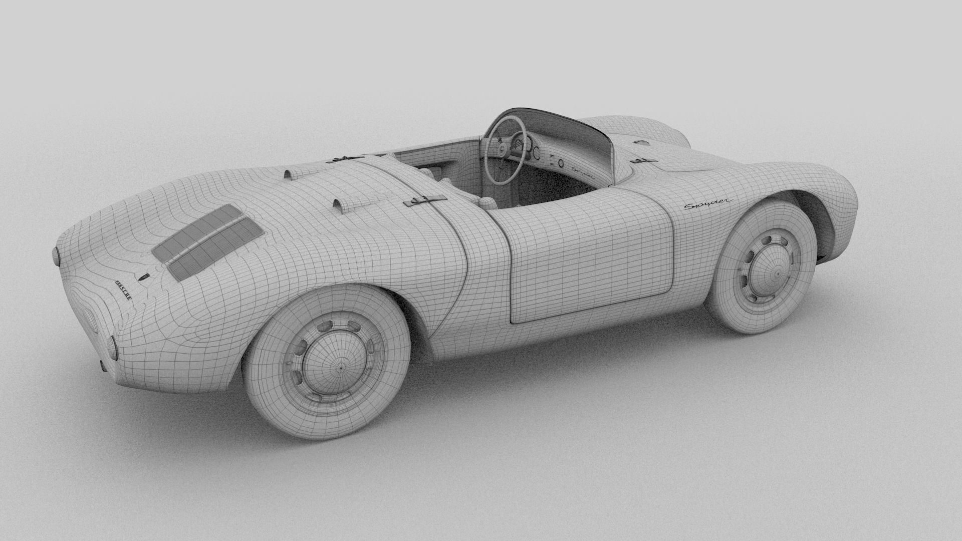 Porsche 550 Spyder 3D model_30