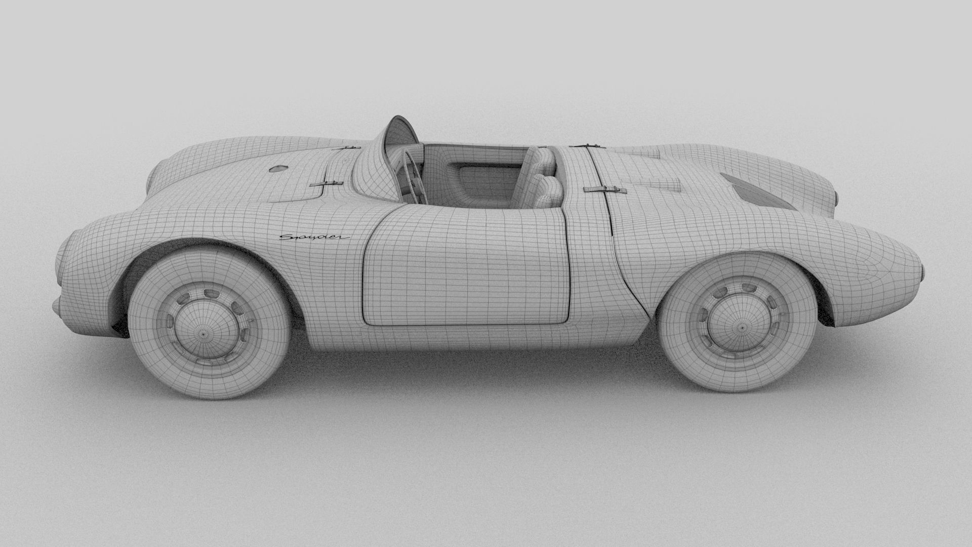 Porsche 550 Spyder 3D model_24