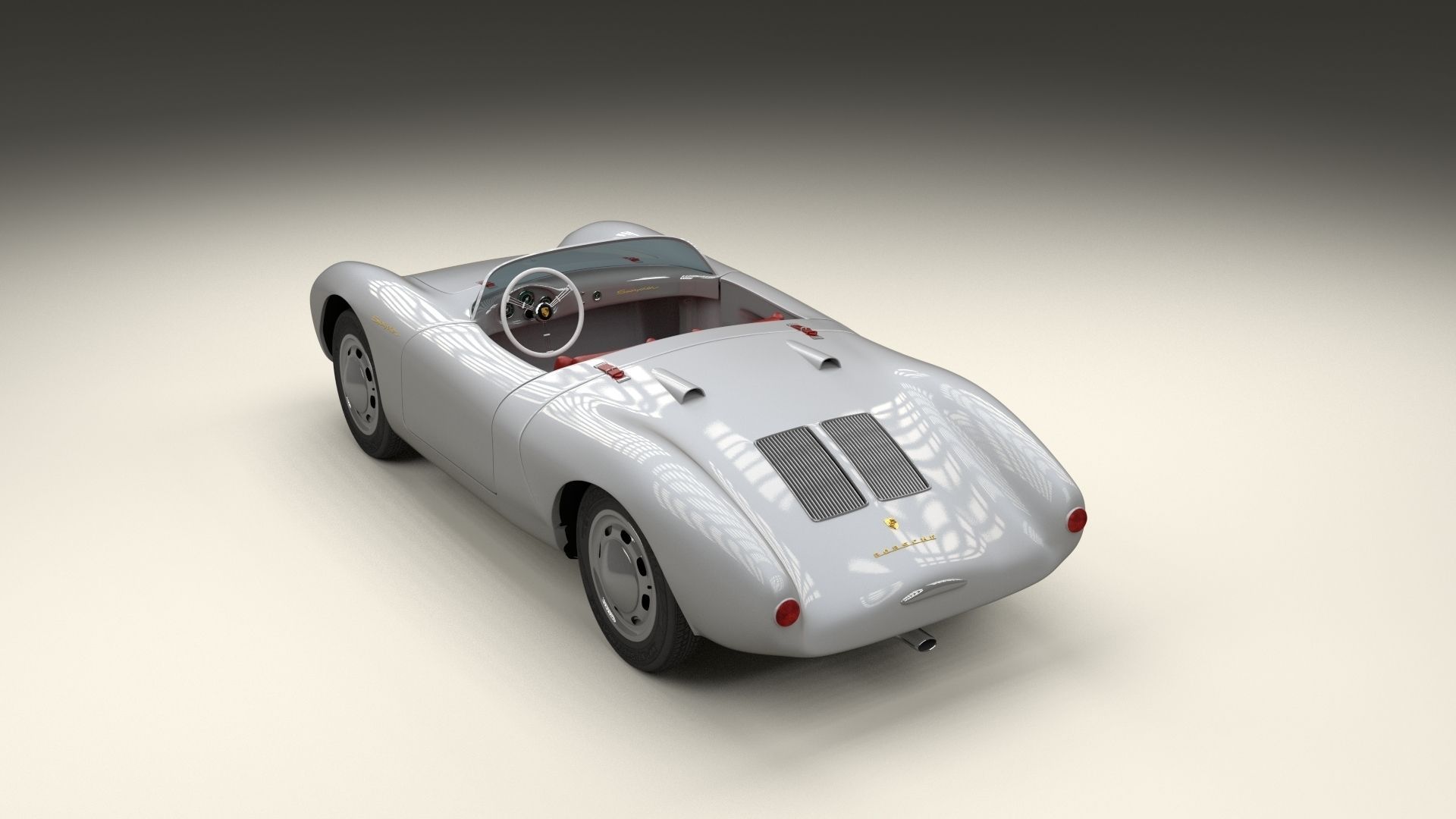 Porsche 550 Spyder 3D model_9