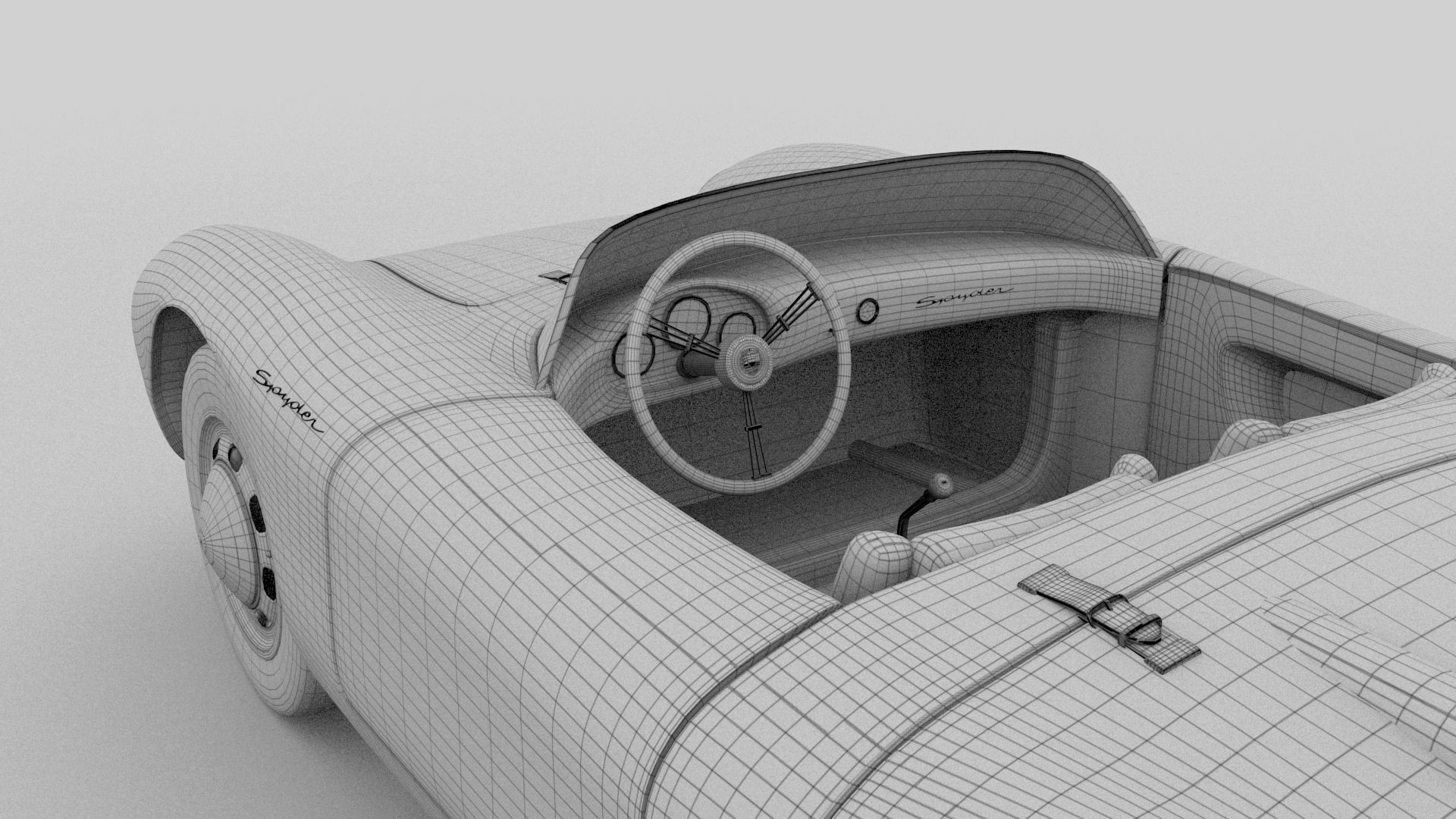 Porsche 550 Spyder 3D model_23