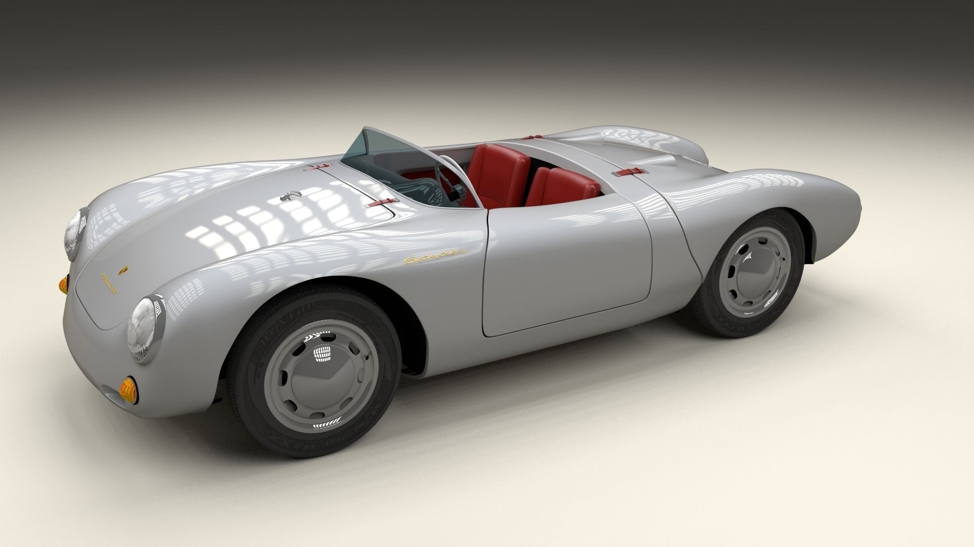 Porsche 550 Spyder 3D model_11