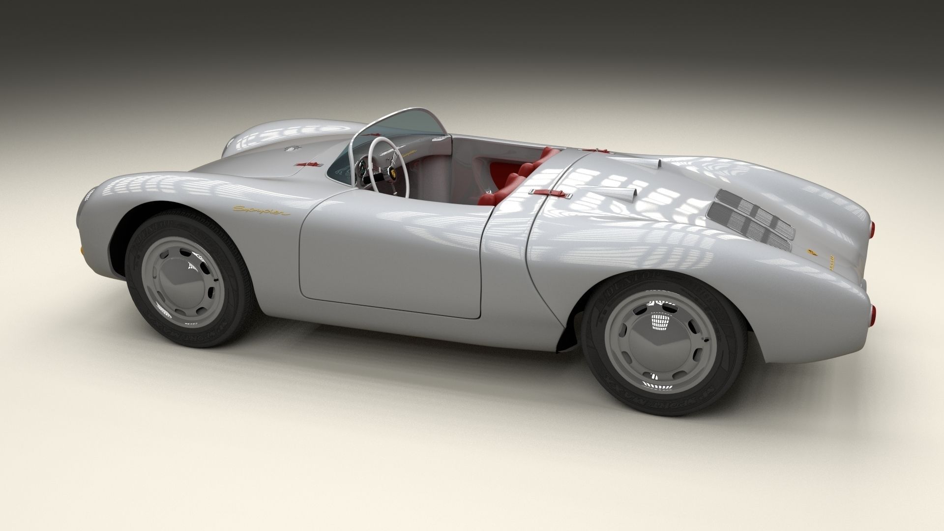 Porsche 550 Spyder 3D model_15