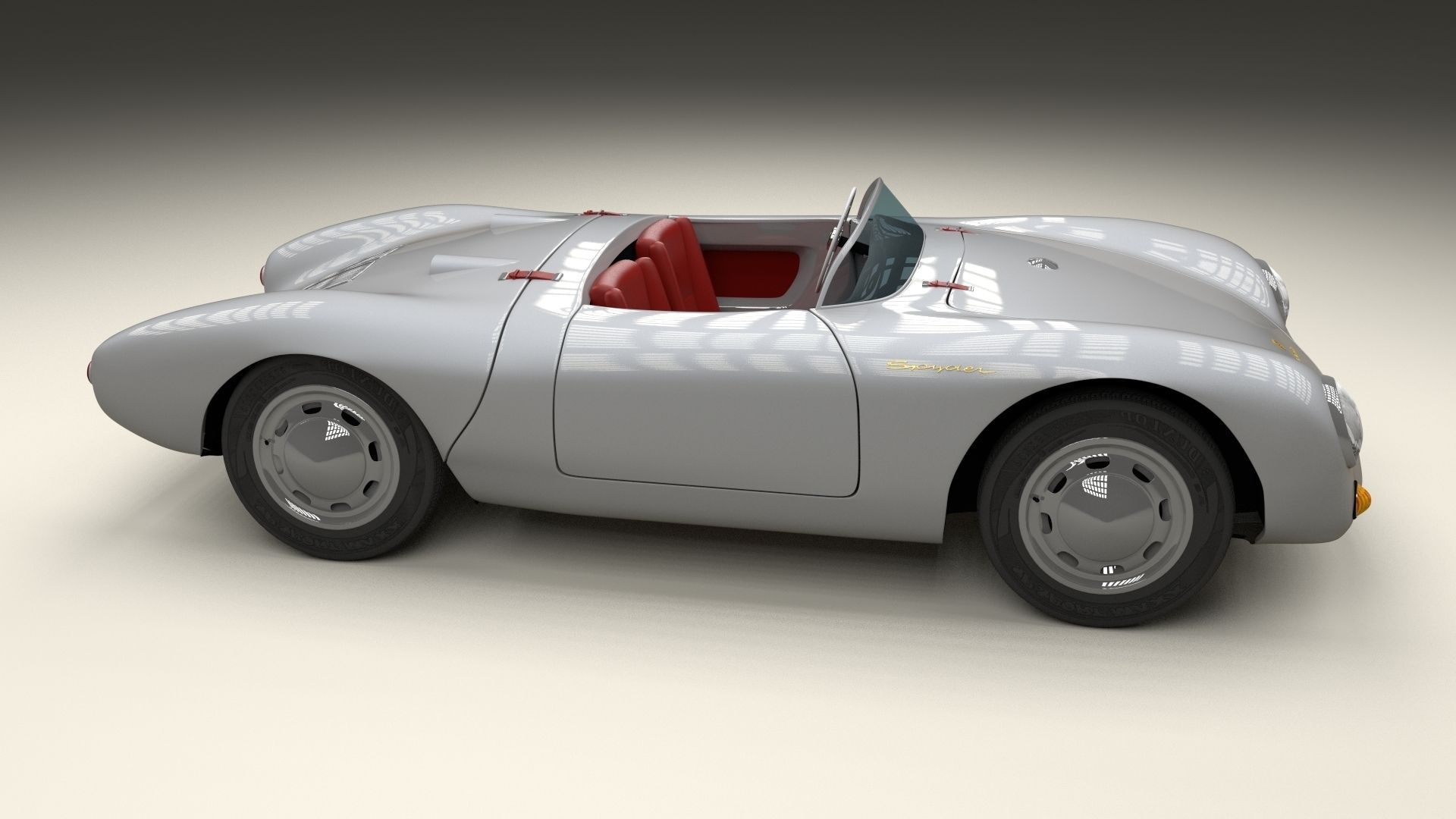 Porsche 550 Spyder 3D model_3