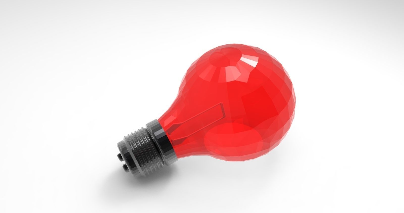 100 Watt Bulb Free 3D model_3