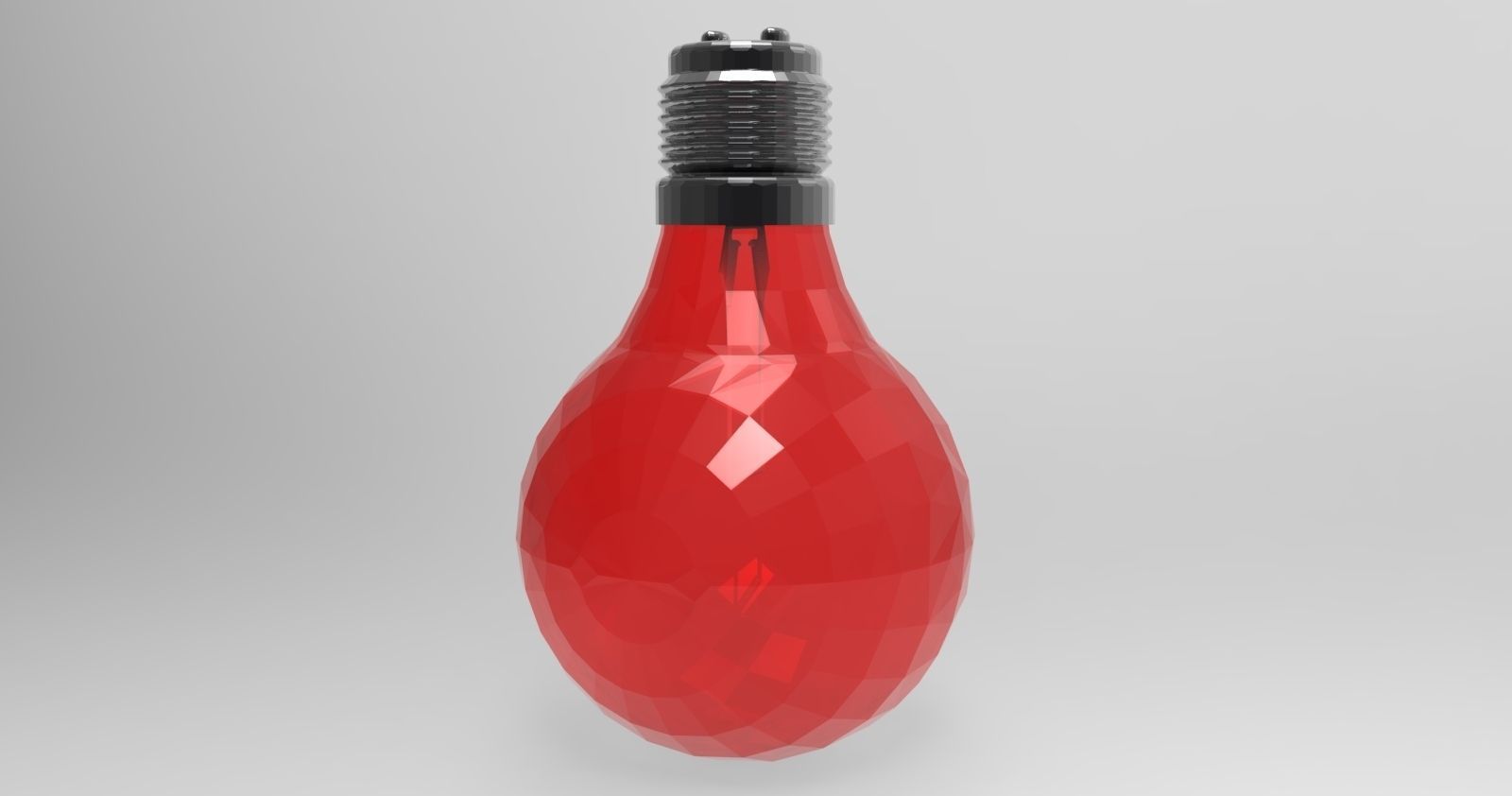 100 Watt Bulb Free 3D model_2