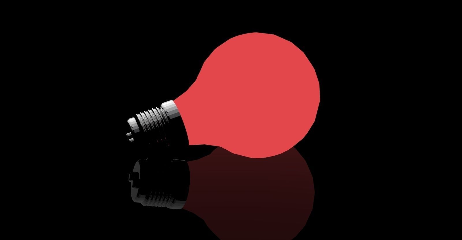 100 Watt Bulb Free 3D model_4