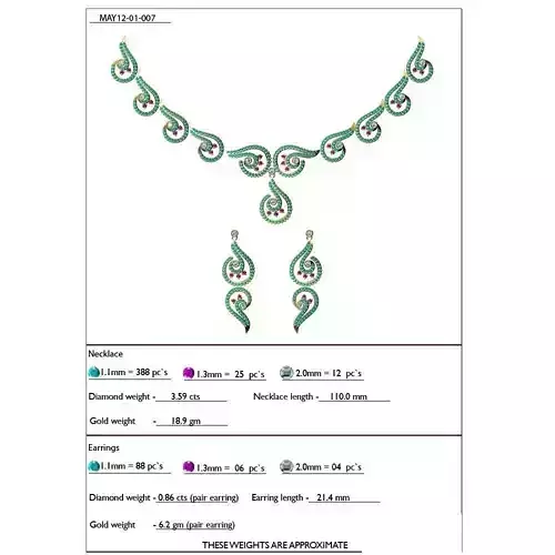 Jewellery Set With Gemstones