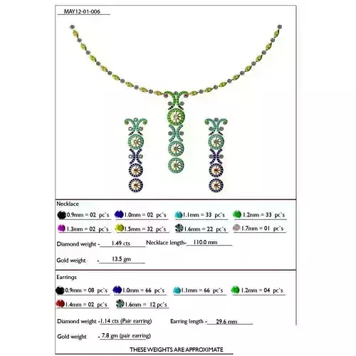 Jewellery Set With Gemstones 1