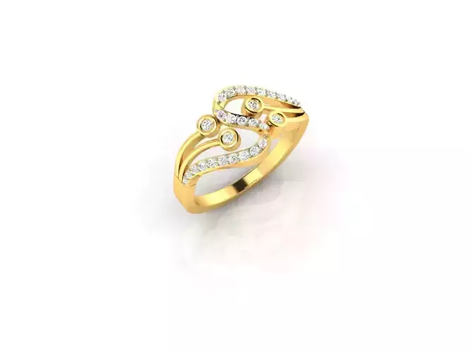 Gold Engagement Ring With Diamonds 67