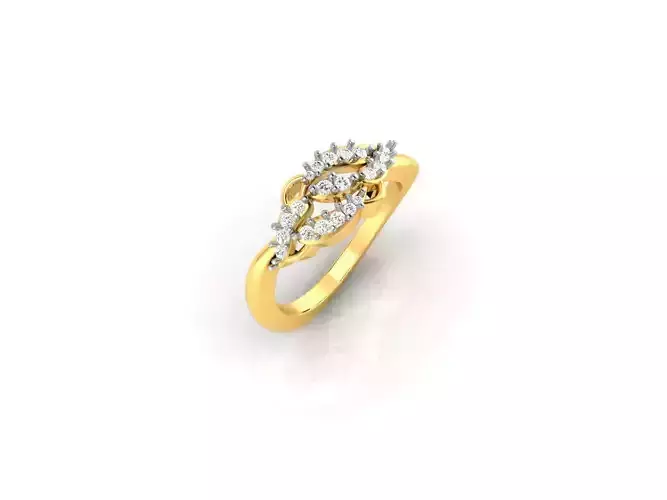 Gold Engagement Ring With Diamonds 68
