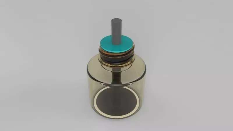 Fuel Container Injection blow moulding part Free 3D model