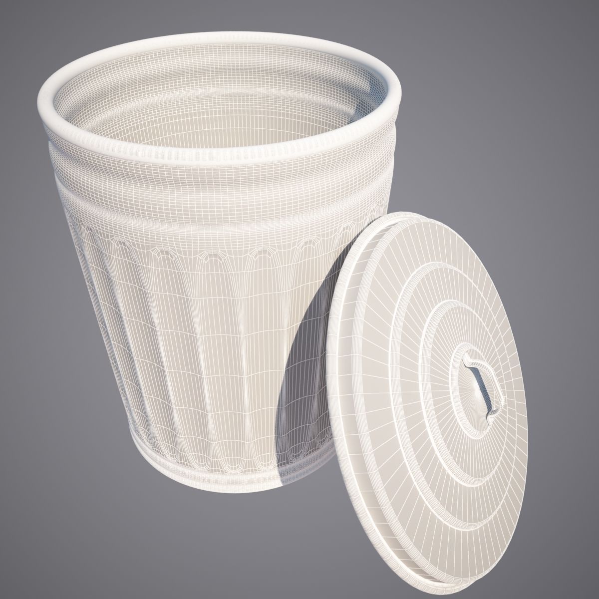 Trash can 3D model_3