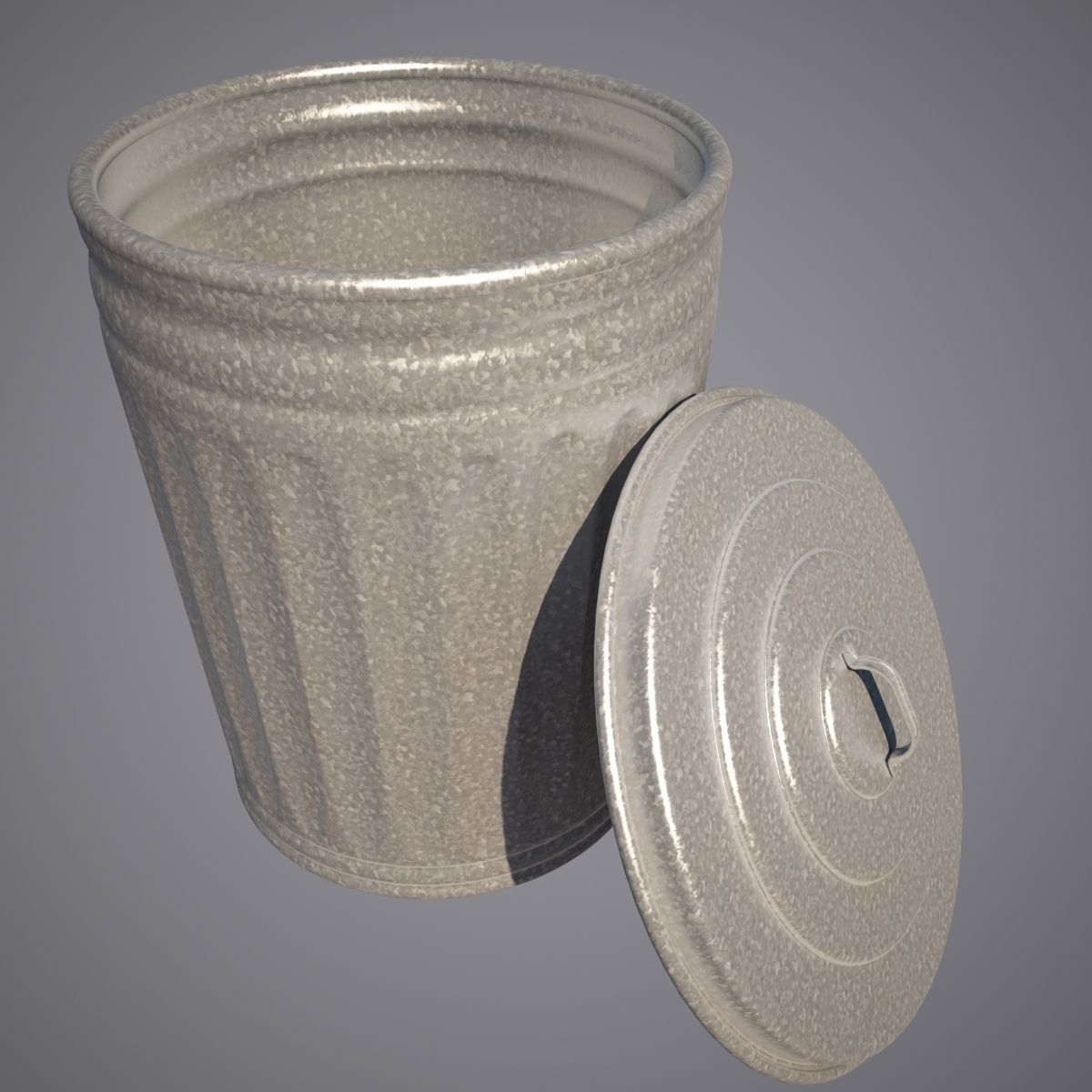 Trash can 3D model_4