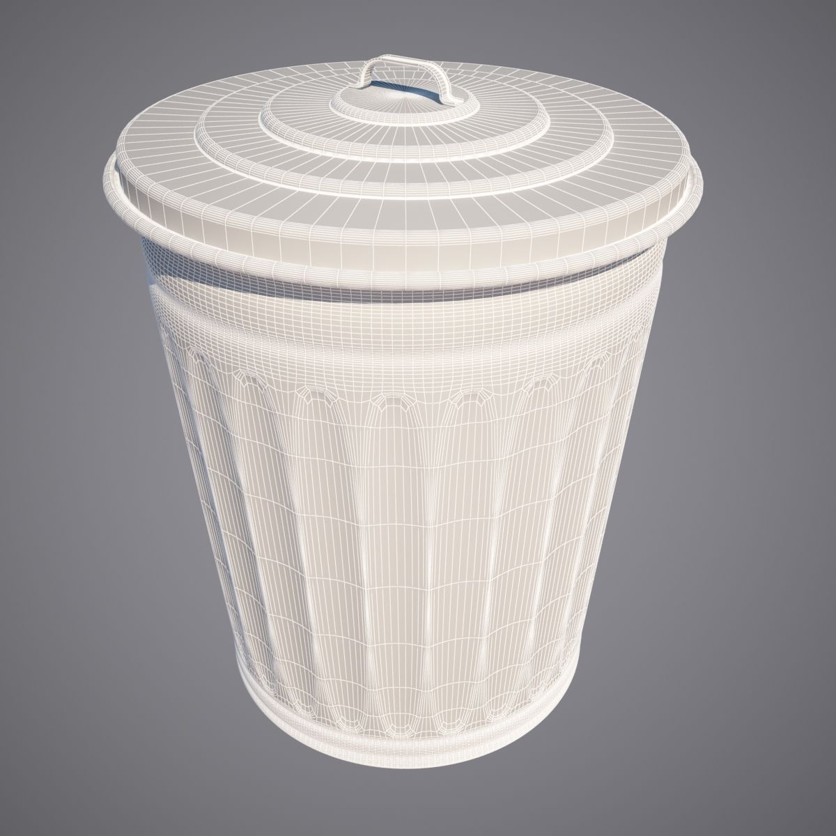 Trash can 3D model_1