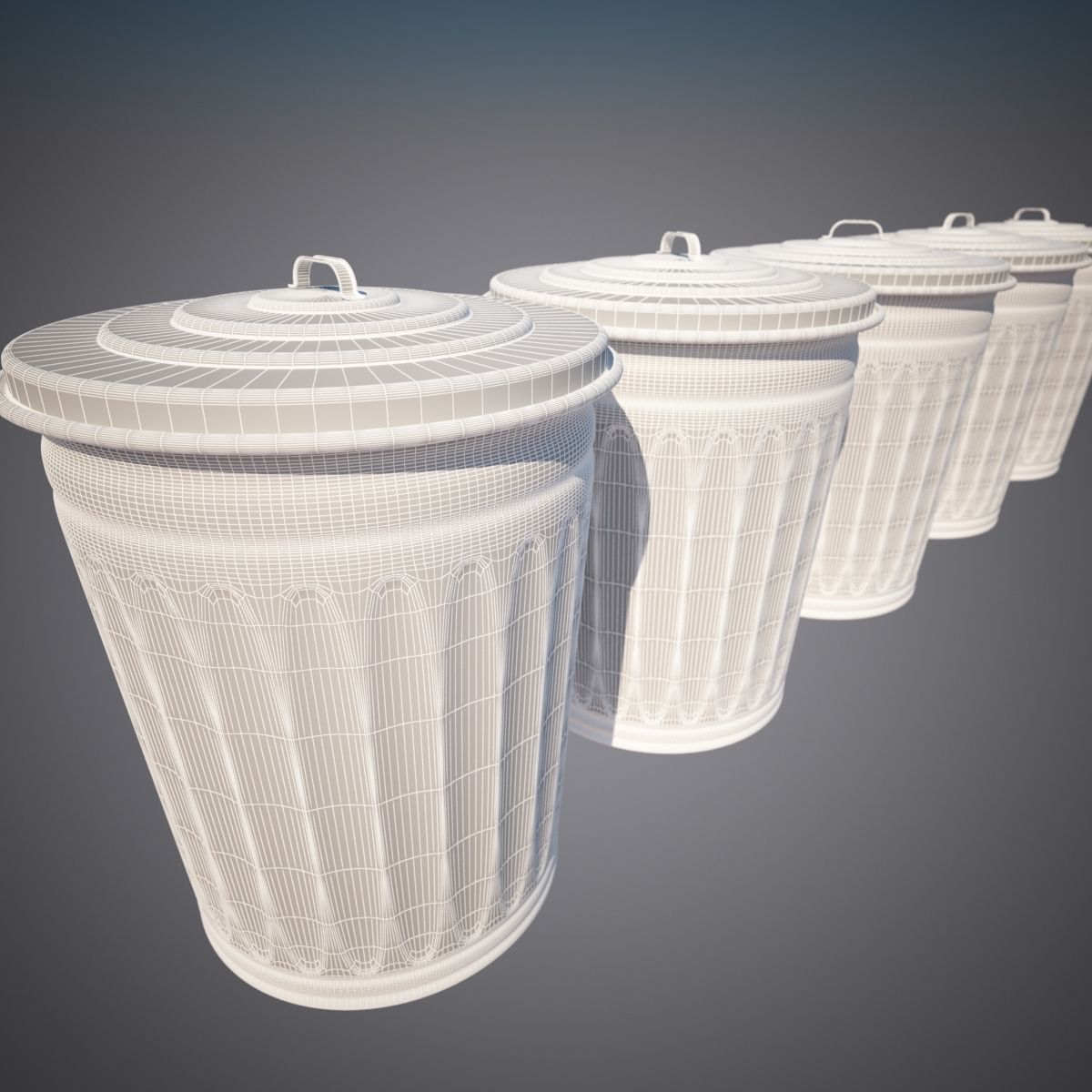Trash can 3D model_5