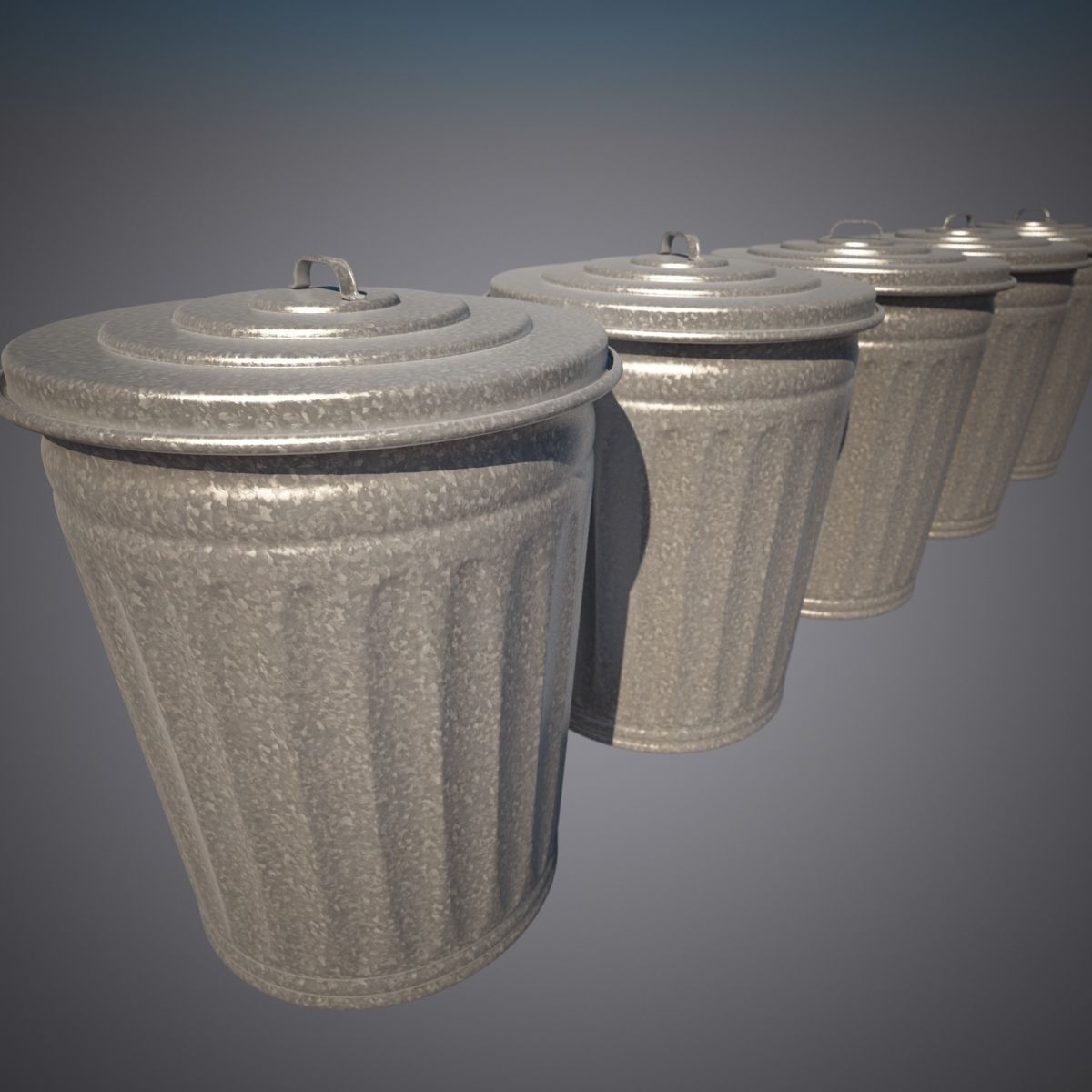 Trash can 3D model_2