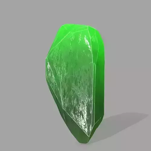 crystal emerald Low-poly 3D model