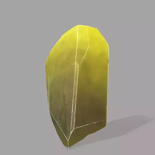 crystal stone Low-poly 3D model