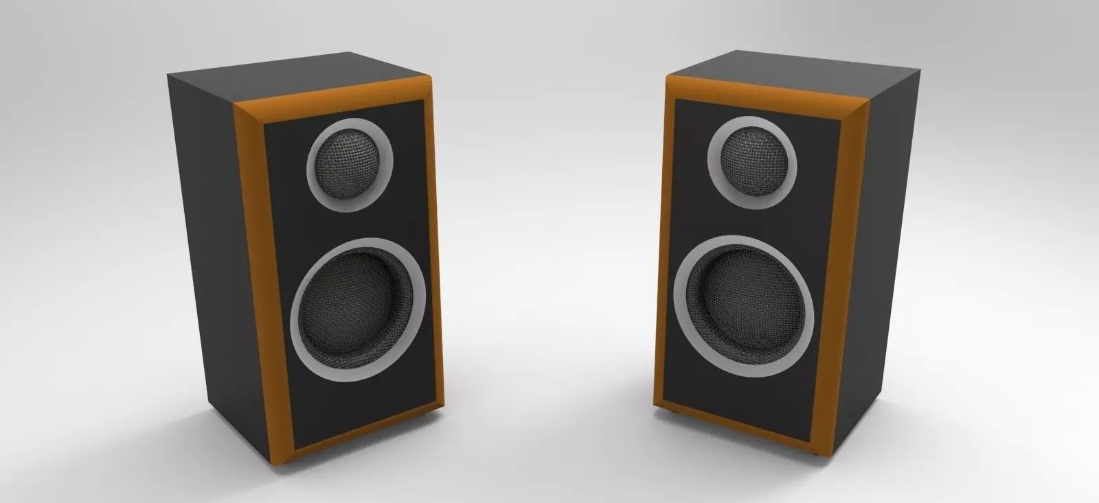 Desktop Speakers Series Free 3D model_0