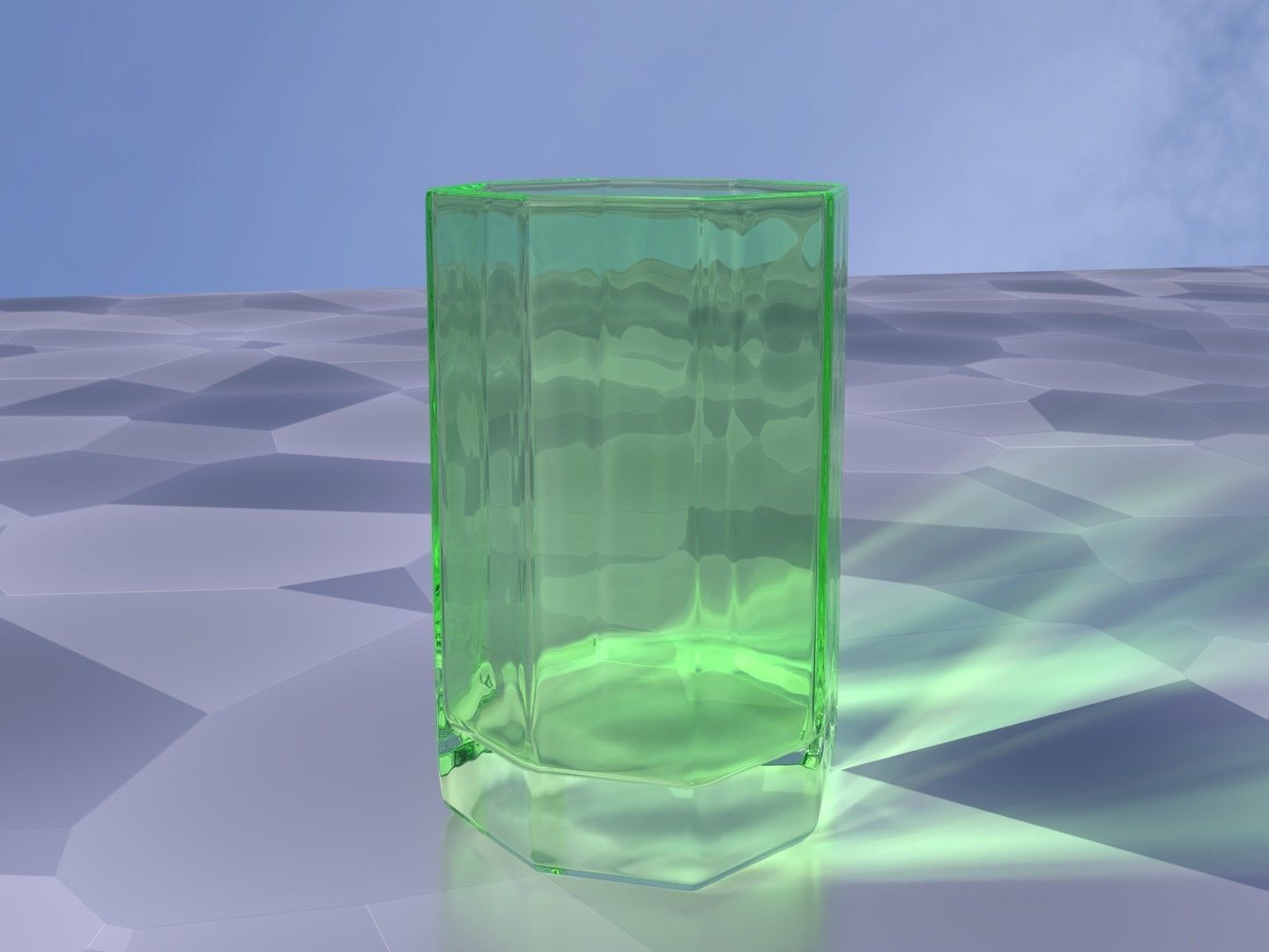glass vase Free 3D model_1