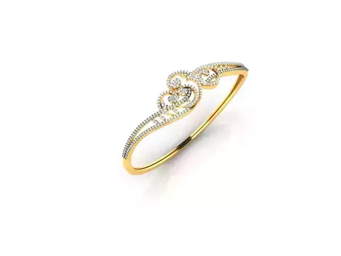 Thin Gold Engagement Ring With Diamonds 2