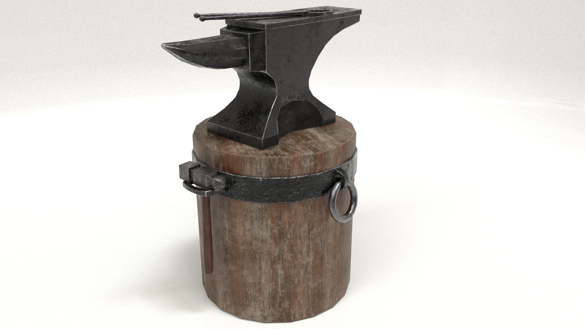 Blacksmith Set Low-poly 3D model_43