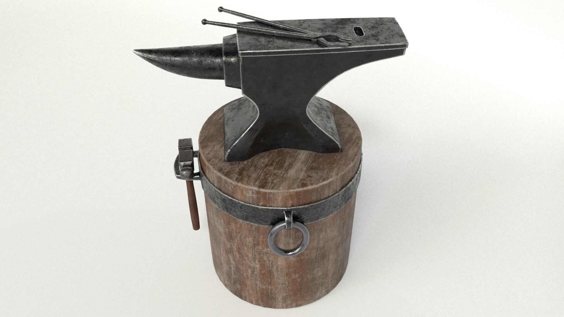 Blacksmith Set Low-poly 3D model_20