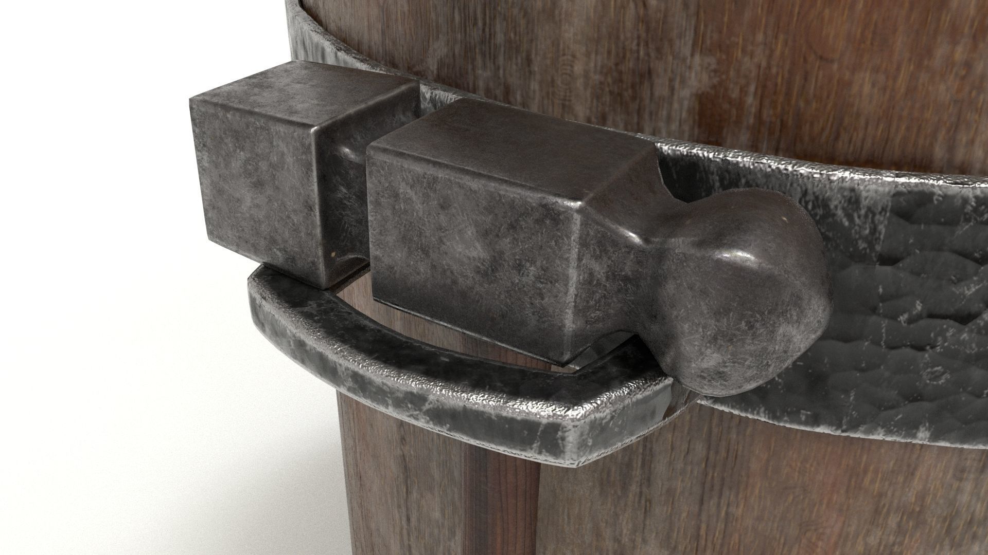 Blacksmith Set Low-poly 3D model_36