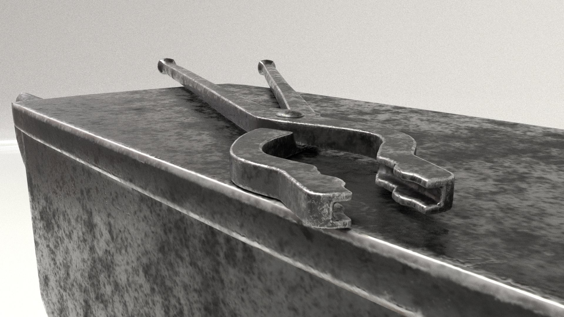 Blacksmith Set Low-poly 3D model_30