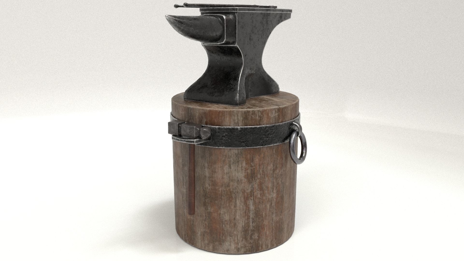 Blacksmith Set Low-poly 3D model_41